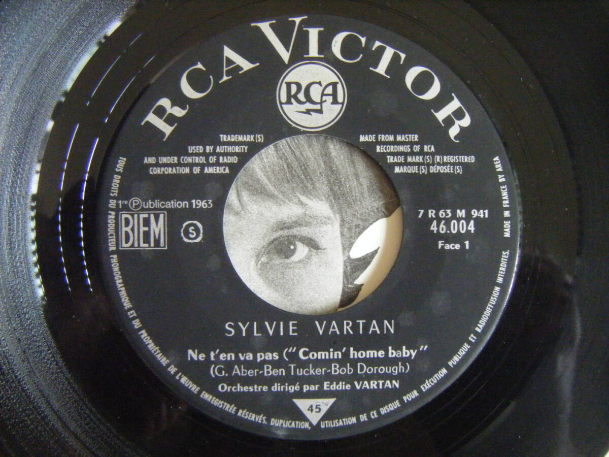 ★[仏orig7] 極美！Sylvie Vartan/RCA 46.004(1963)/Ne T'en Va Pas + Les Clous D'or/戀の涙/シルヴィ?バルタン