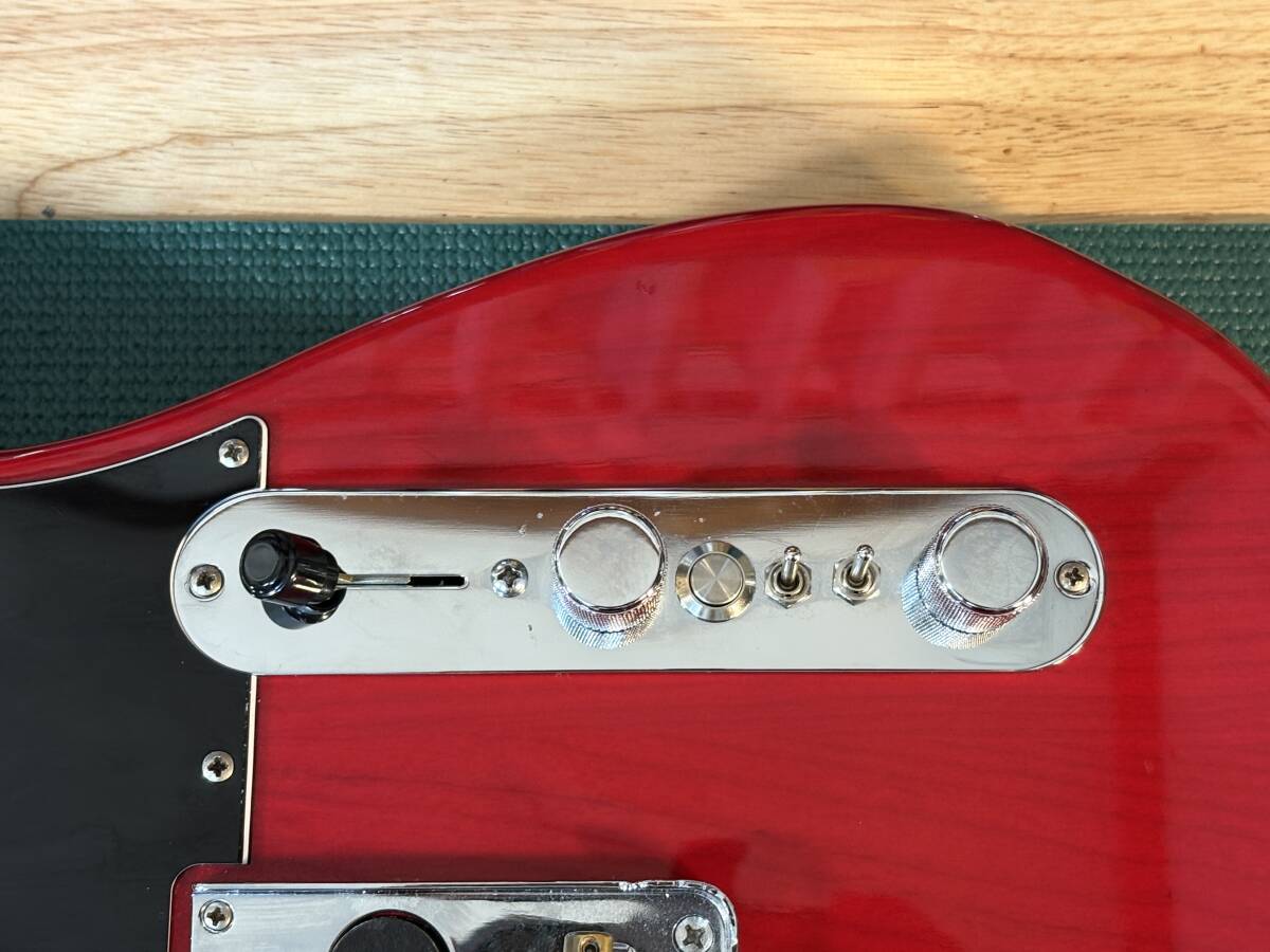 MOD アッシュボディ Fender American Professional Telecaster テレキャスター Crimson Red Transparent 