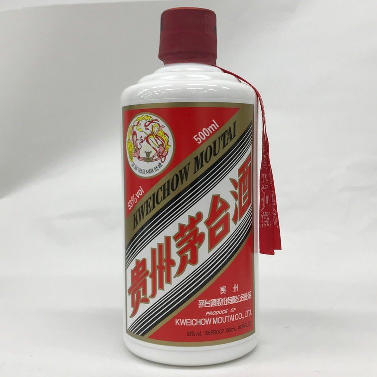 速くおよび自由な MOUTAI KWEICHOW 貴州茅台酒 500ml 箱付き 国外酒 未開栓 53% その他