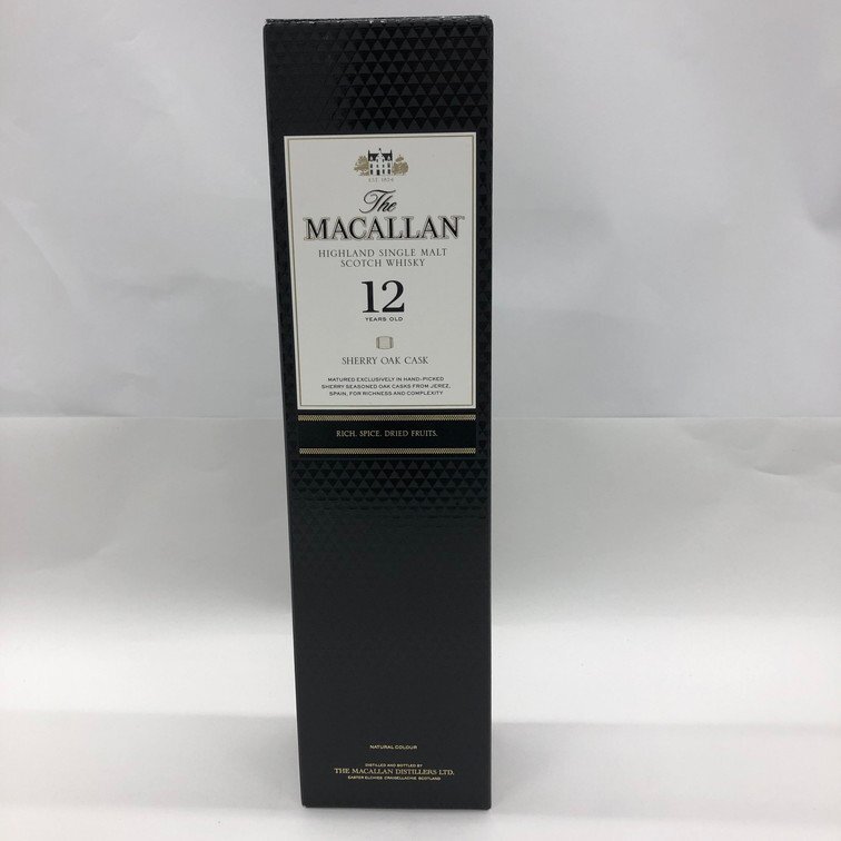 MACALLAN マッカラン 12年 ハイランドシングルモルト 700ml 40% 箱付き 未開栓 國外酒【DFAY3047】