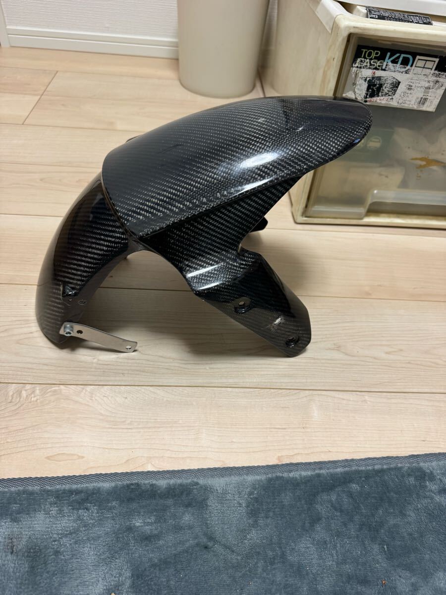 ZX-6R?フロントフェンダー カーボン カーボンフロントフェンダー