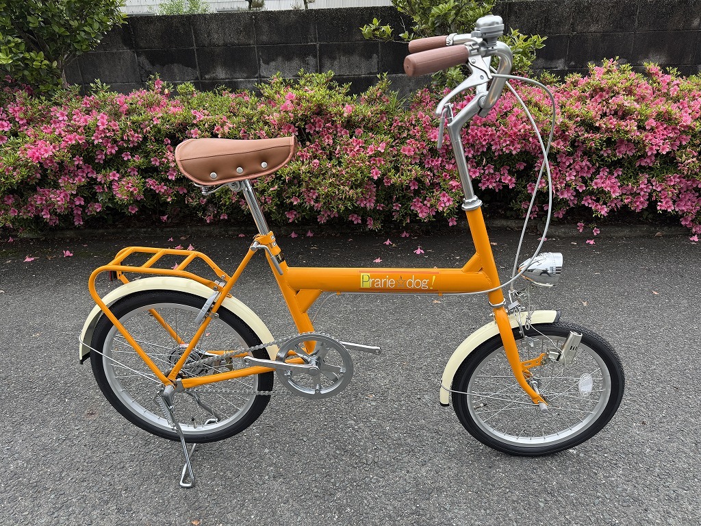 ビンテージ ミニサイクル プレーリードッグ 橙系 前18型 後20型 シングル 小径車 長期保管品 千代鶴商会 カオスジャパン