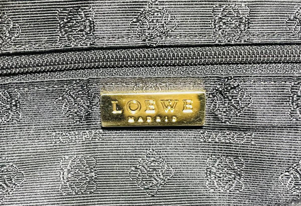 LOEWE ロエベ ワンショルダーバッグ オレンジ ジャガード　內側アナグラム模様　