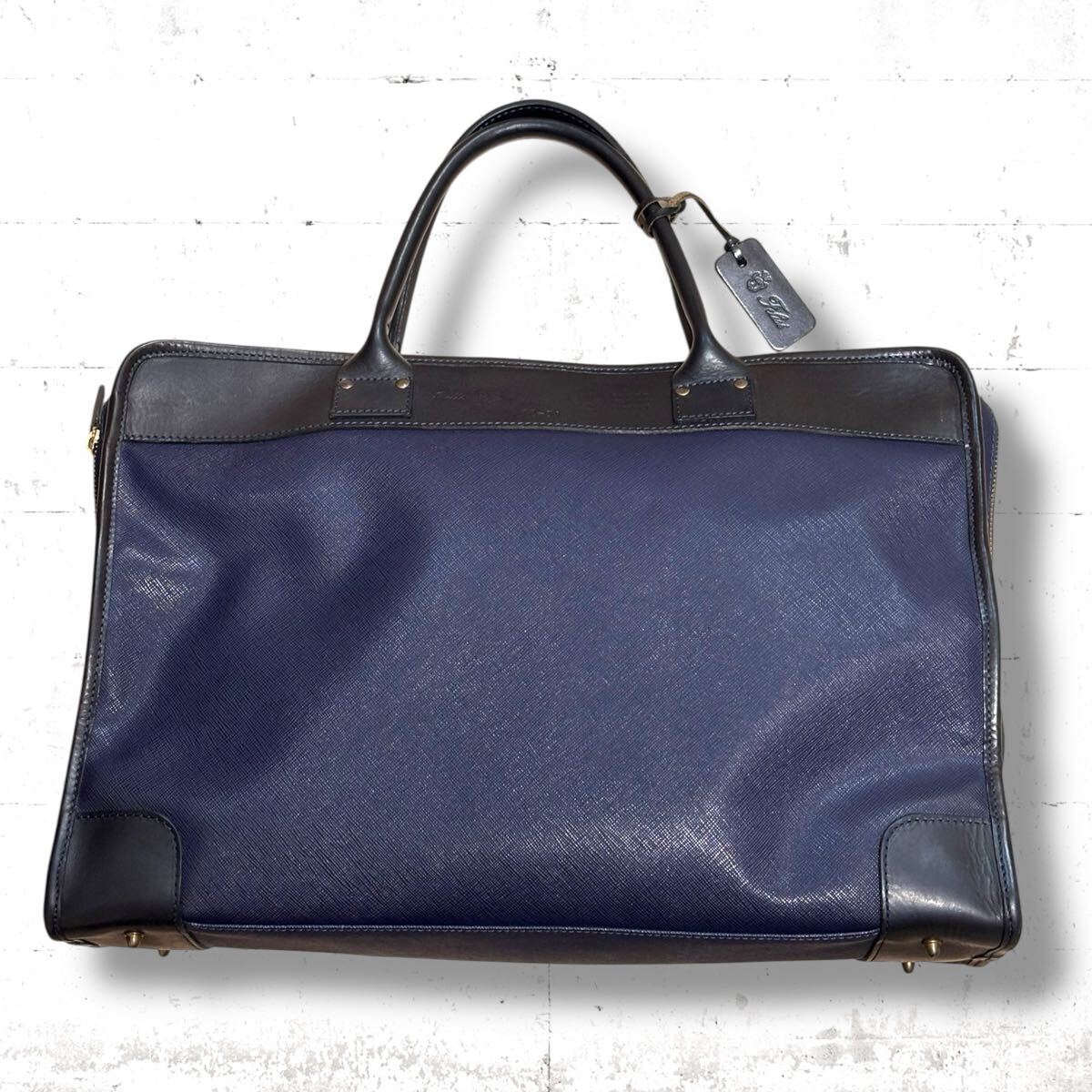 高級 フェリージ 12-39 レザー PVC ビジネス バッグ ブリーフ