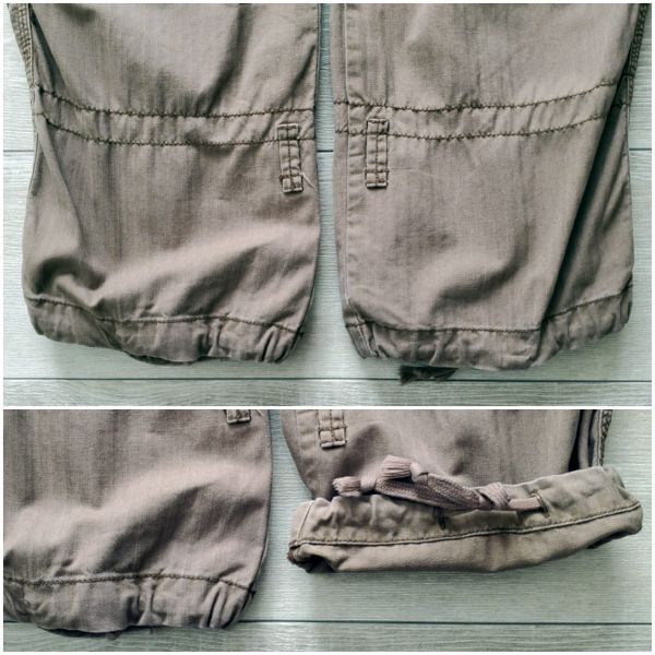 Polo by Ralph Lauren ラルフローレン■美品 2000s ヘリンボーン USED加工 タイトフィット パラシュートパンツ W30 ギミック カーゴ Y2K