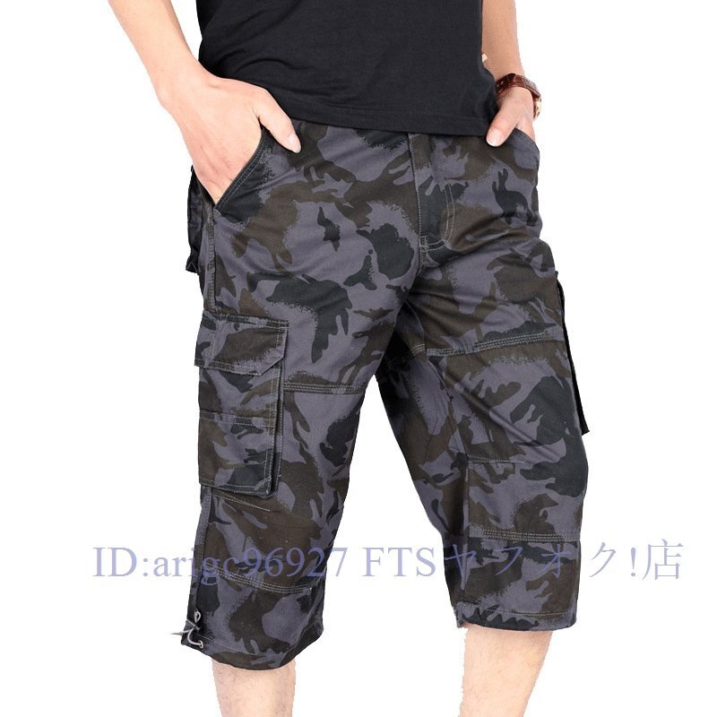 新品★ダーク グレー カーゴ パンツ メンズ 作業(yè) 夏 チノパン 七分丈 ショート パンツイージー パンツ リラックス カジュアル