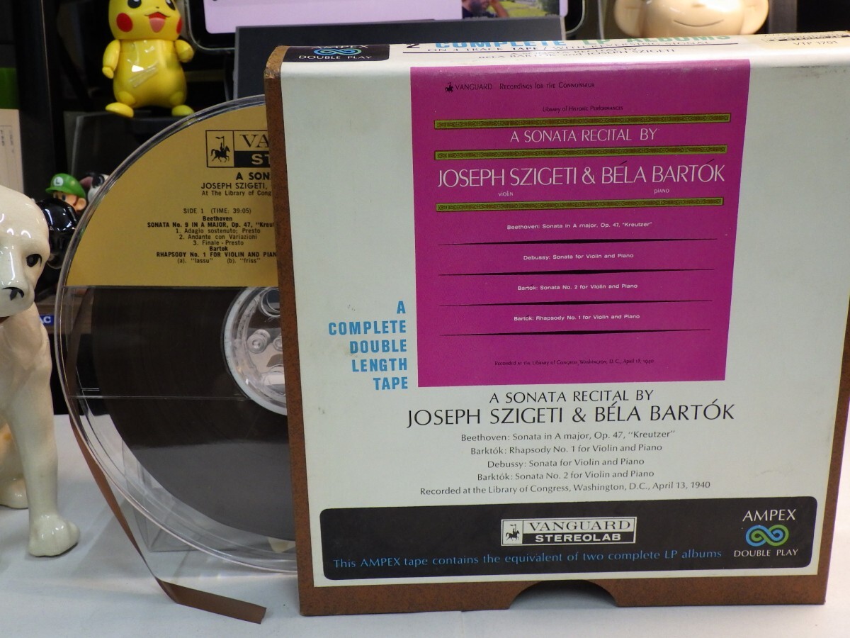 【￥1,000～】Open-Reel-Tape｜オープンリールテープ★VANGUARD/4tr, 7in★A SONATA RECITAL by JOSEPH SZIGETI & BELA BARTOK