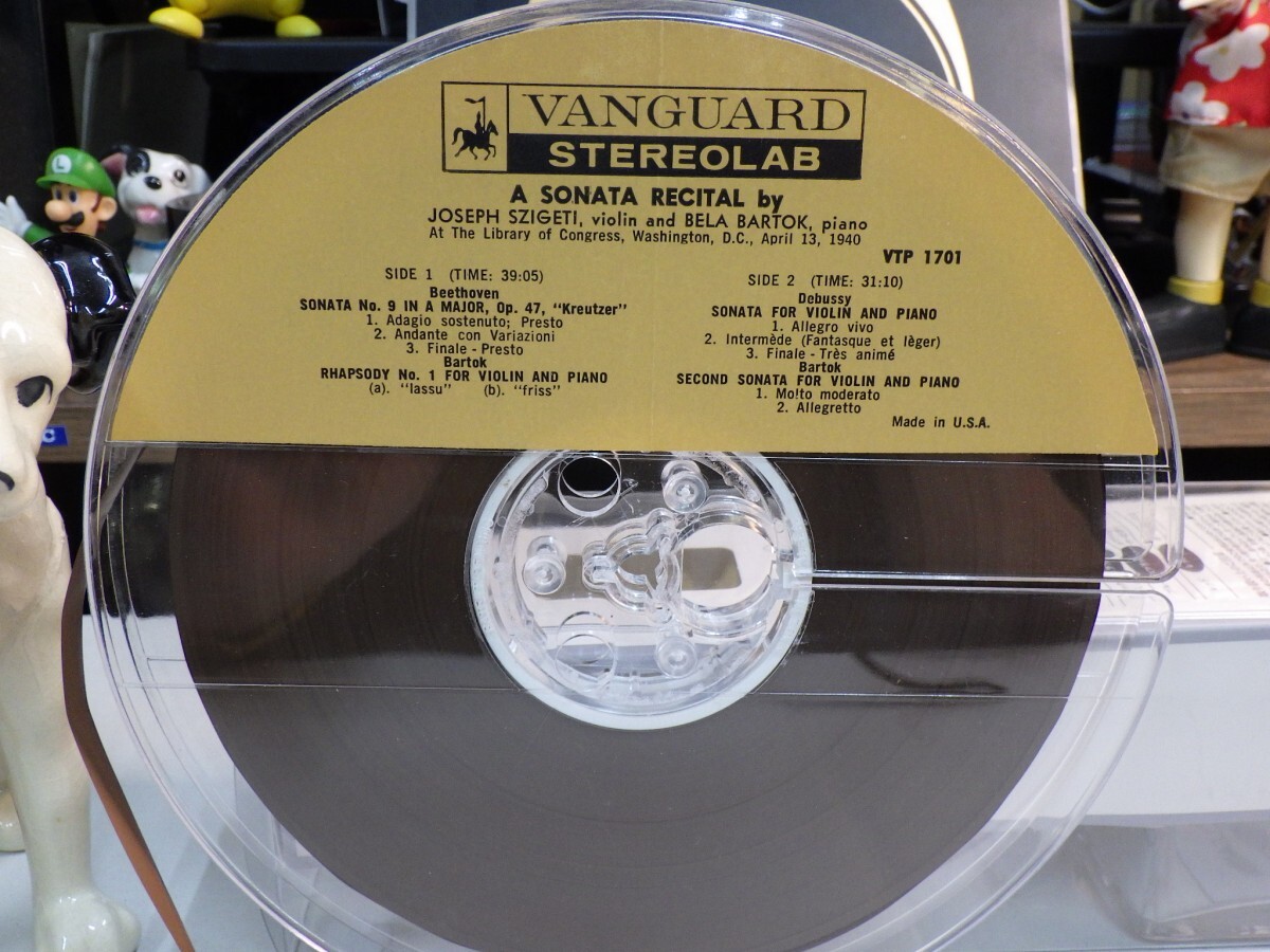 【￥1,000～】Open-Reel-Tape｜オープンリールテープ★VANGUARD/4tr, 7in★A SONATA RECITAL by JOSEPH SZIGETI & BELA BARTOK