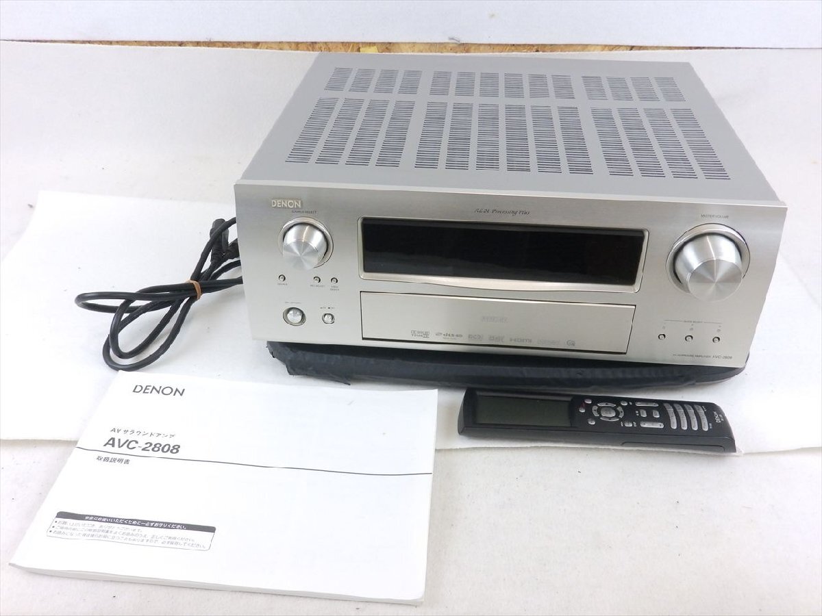 ☆ DENON デノン AVC-2808 アンプ 動作確認(rèn)済 中古 現(xiàn)狀品 250602C6101