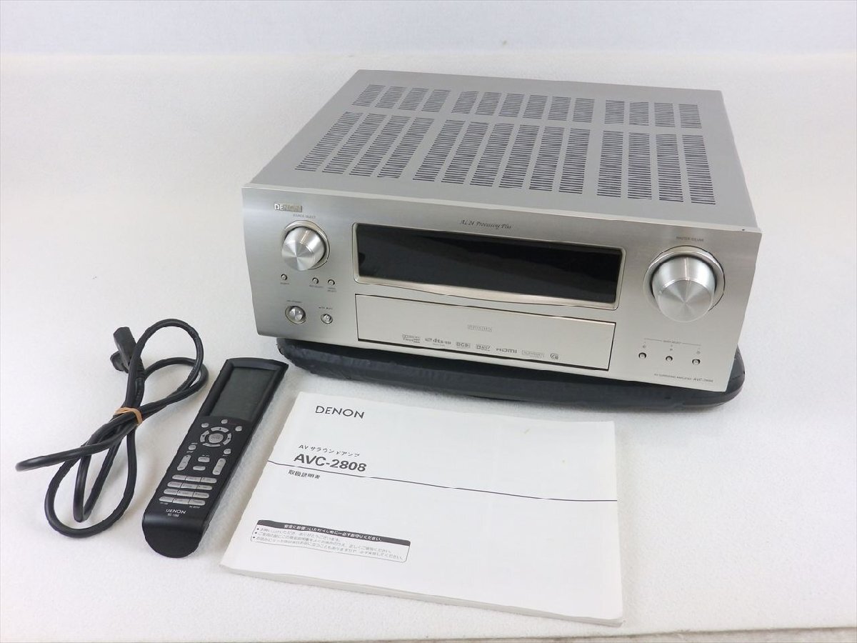☆ DENON デノン AVC-2808 アンプ 動作確認(rèn)済 中古 現(xiàn)狀品 250602C6101