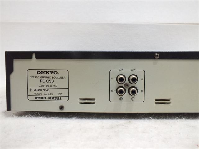 *ONKYO Onkyo PE-C50 эквалайзер б/у текущее состояние товар 250507M4755