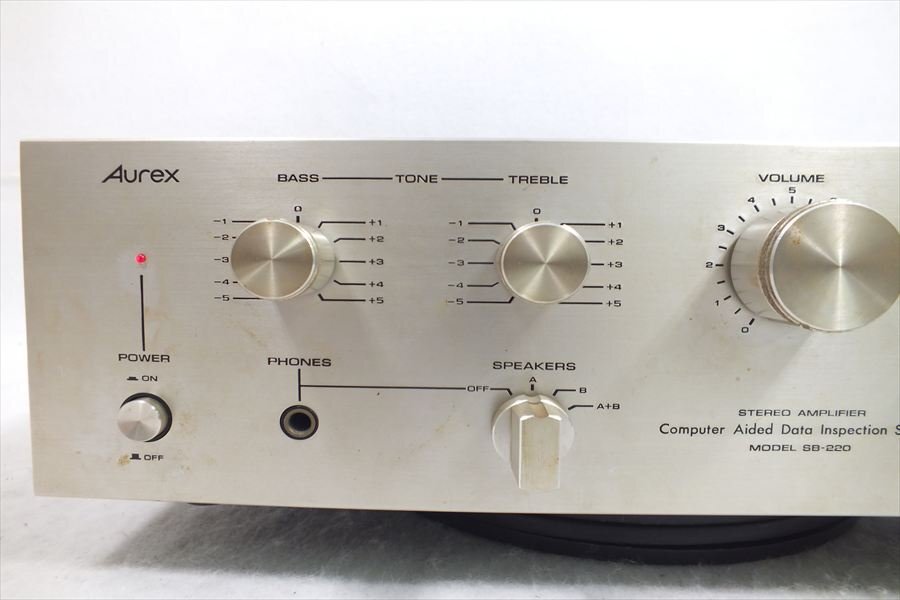 □ Aurex オーレックス SB-220 アンプ 現(xiàn)狀品 中古 250606A4602