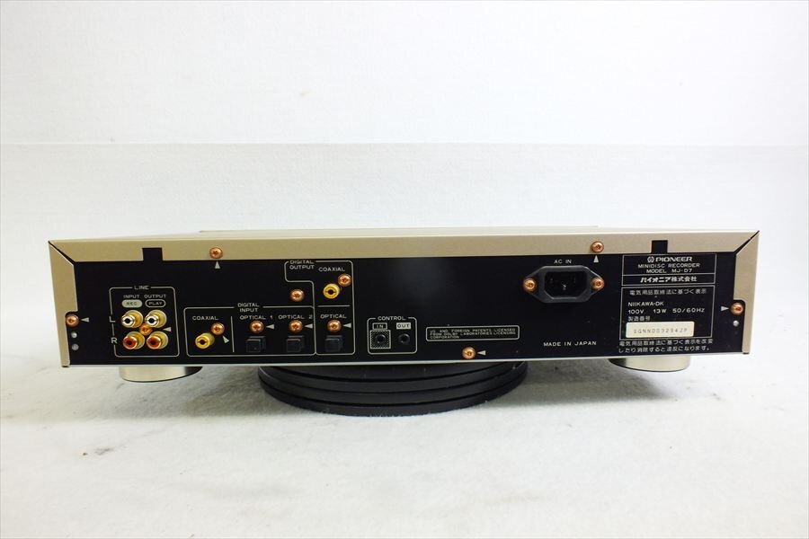 ◇ PIONEER パイオニア MJ-D7 CDプレーヤ 音出し確認(rèn)済 中古 現(xiàn)狀品 250608S8549