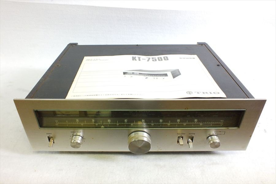 ◇ TRIO トリオ KT-7500 チューナー 音出し確認済 中古 現状品 250608S8363_画像1