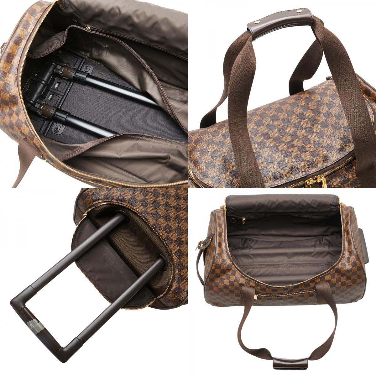 ルイ ヴィトン ダミエ ネオ エオール55 キャリーバッグ ボストンバッグ N23202 ブラウン PVC レザー レディース LOUIS VUITTON 【中古】_画像9