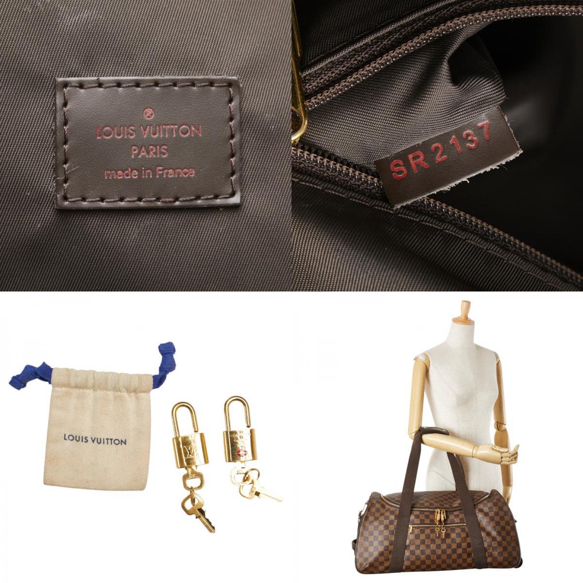 ルイ ヴィトン ダミエ ネオ エオール55 キャリーバッグ ボストンバッグ N23202 ブラウン PVC レザー レディース LOUIS VUITTON 【中古】_画像10