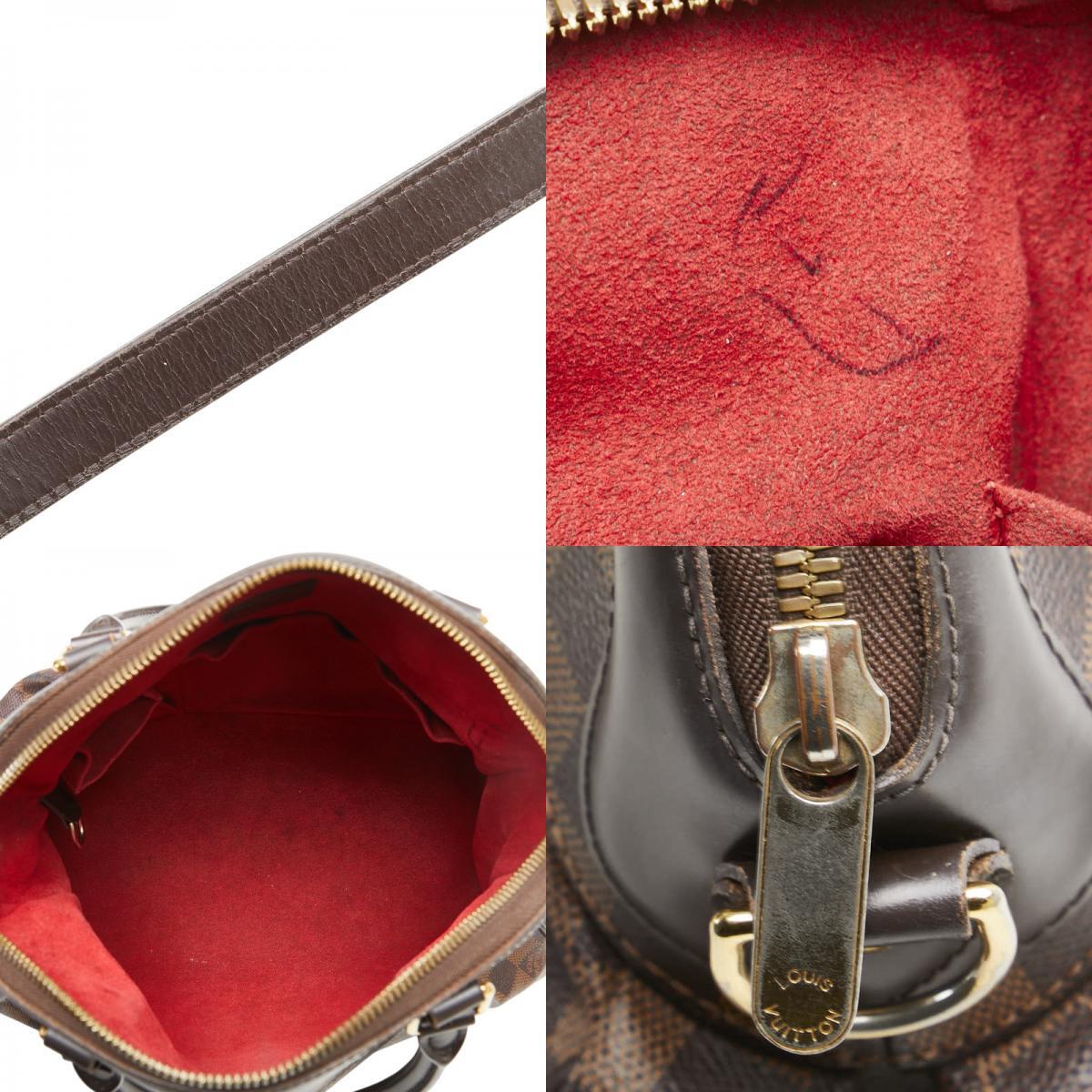 ルイ ヴィトン ダミエ トレヴィPM ハンドバッグ ショルダーバッグ 2WAY N51997 ブラウン PVC レザー レディース LOUIS VUITTON 【中古】_画像9