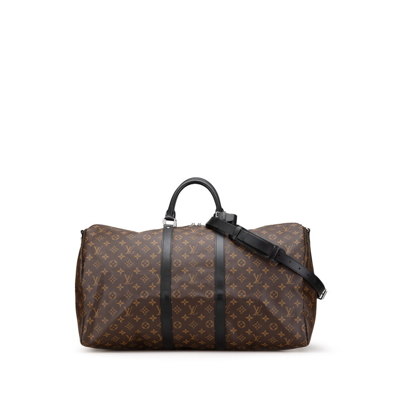 ルイ ヴィトン モノグラム マカサー キーポル バンドリエール55 ボストンバッグ ショルダーバッグ 2WAY M56714 LOUIS VUITTON 【中古】