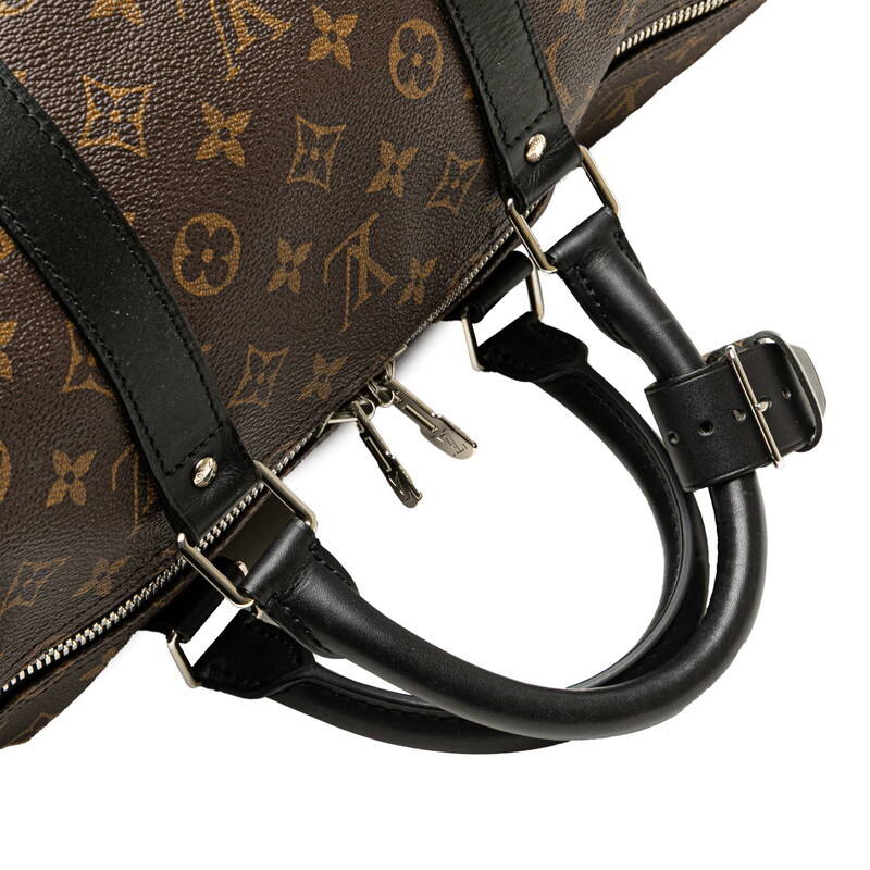 ルイ ヴィトン モノグラム マカサー キーポル バンドリエール55 ボストンバッグ ショルダーバッグ 2WAY M56714 LOUIS VUITTON 【中古】