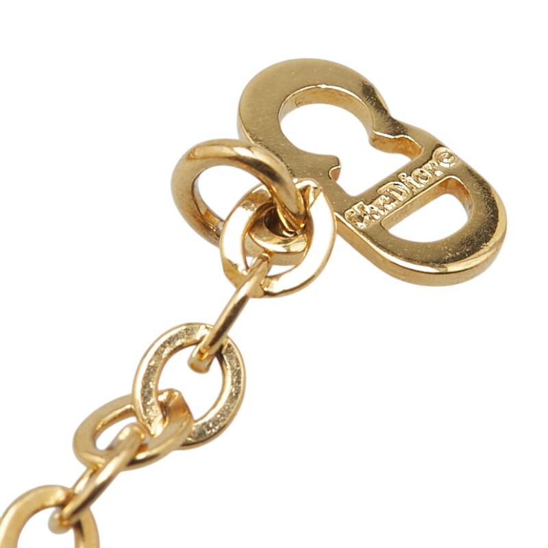ディオール ヴィンテージ ロゴ ネックレス ゴールド メッキ レディース Dior 【中古】