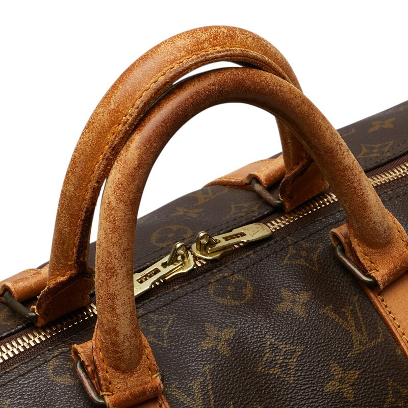 ルイ ヴィトン モノグラム キーポル50 ボストンバッグ トラベルバッグ 旅行用バッグ M41426 ブラウン PVC レザー LOUIS VUITTON 【中古】