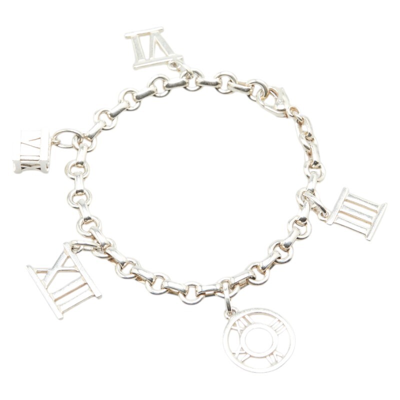 ティファニー アトラス 5チャーム ブレスレット SV925 シルバー レディース TIFFANY&Co. 【中古】