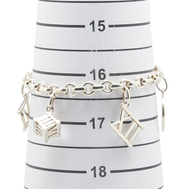 ティファニー アトラス 5チャーム ブレスレット SV925 シルバー レディース TIFFANY&Co. 【中古】