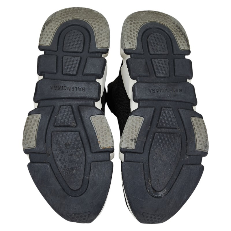 バレンシアガ スピードトレーナー スニーカー サイズ：40 ブラック ホワイト ラバー ファブリック メンズ BALENCIAGA 【中古】
