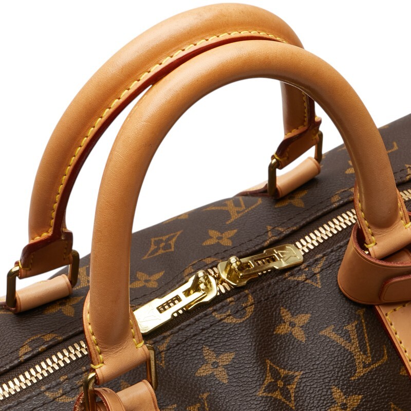 ルイ ヴィトン モノグラム キーポル50 ボストンバッグ M41426 ブラウン PVC レザー レディース LOUIS VUITTON 【中古】