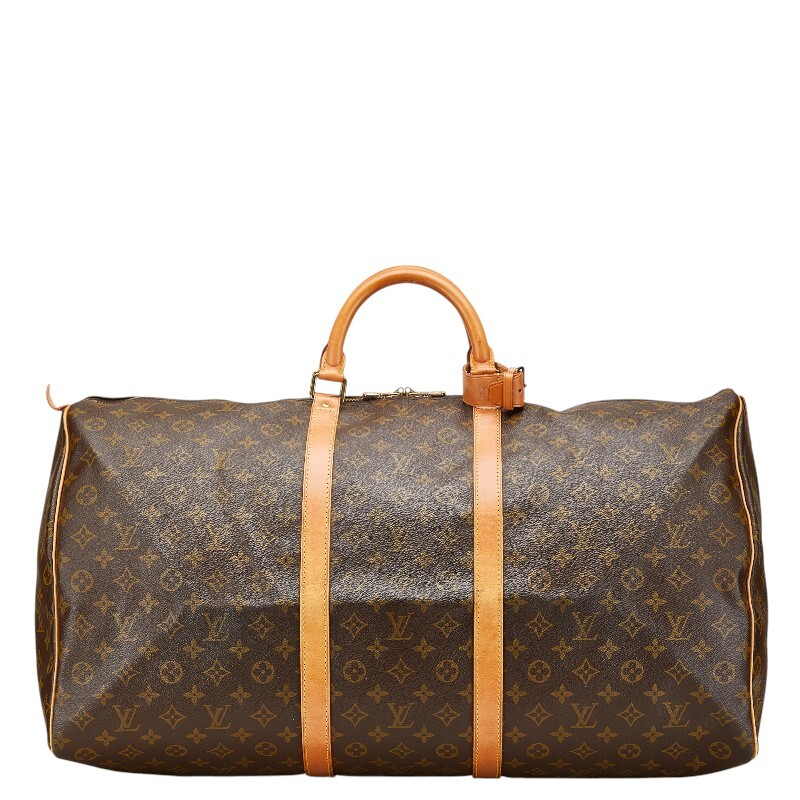 ルイ ヴィトン モノグラム キーポル バンドリエール 60 ボストンバッグ M41412 ブラウン PVC レザー レディース LOUIS VUITTON 【中古】