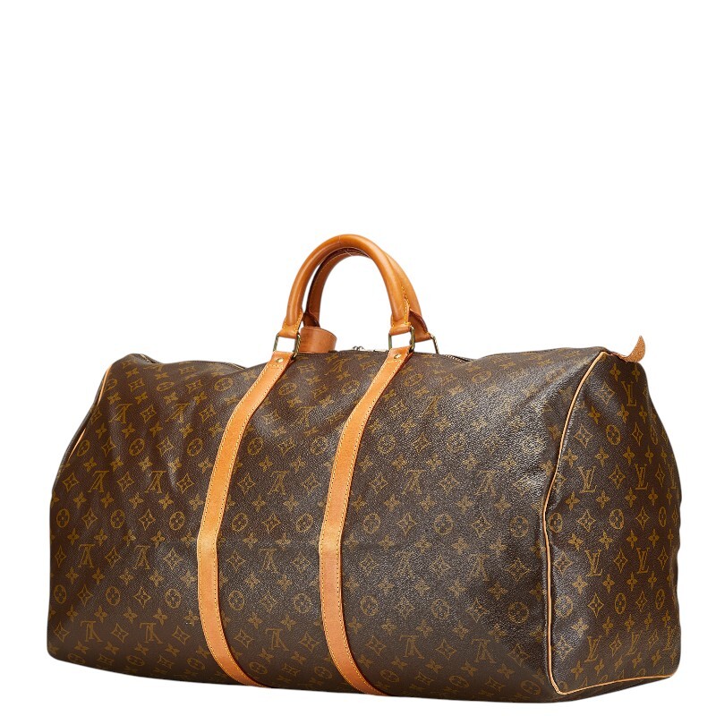 ルイ ヴィトン モノグラム キーポル バンドリエール 60 ボストンバッグ M41412 ブラウン PVC レザー レディース LOUIS VUITTON 【中古】