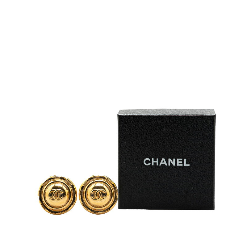 シャネル ヴィンテージ ココマーク イヤリング ゴールド メッキ レディース CHANEL 【中古】