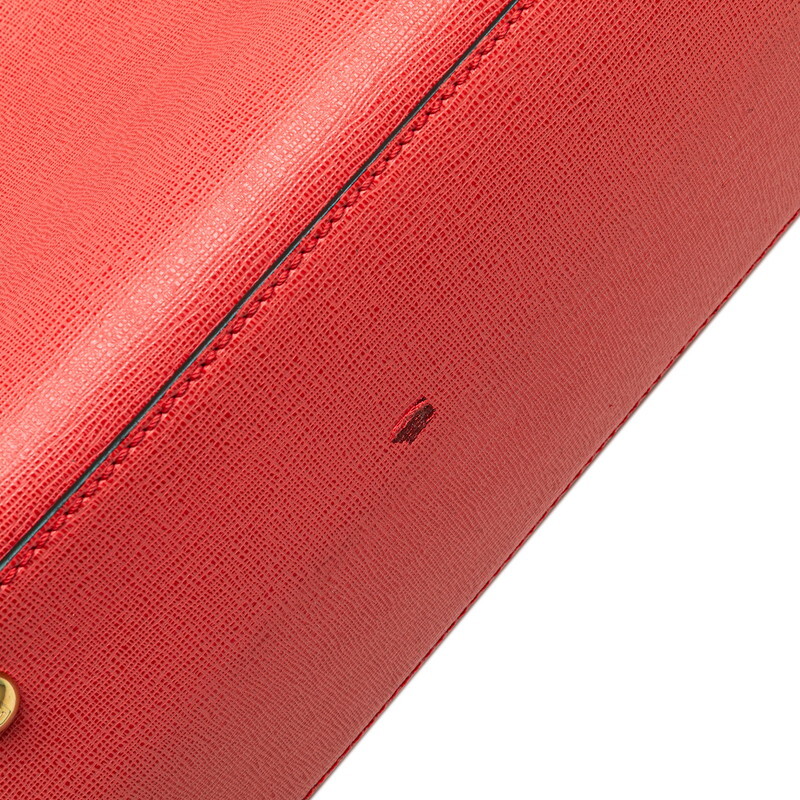 フェンディ プチトゥージュール ハンドバック ショルダーバッグ 2WAY 8BH253 オレンジ ピンク レザー レディース FENDI 【中古】
