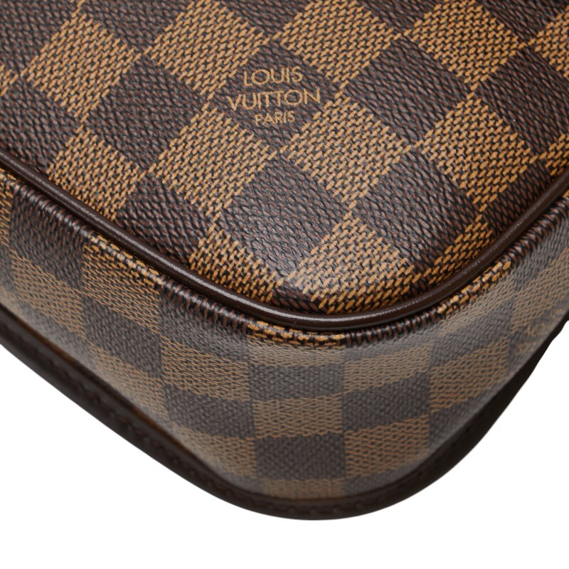 ルイ ヴィトン ダミエ ソローニュ 斜め掛け ショルダーバッグ N48079 ブラウン PVC レザー レディース LOUIS VUITTON 【中古】_画像5