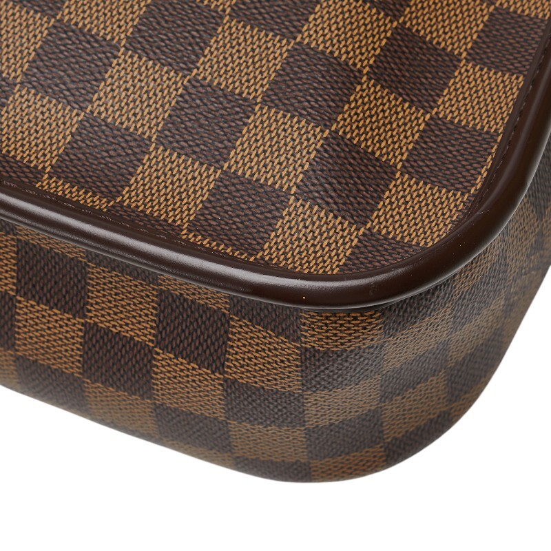 ルイ ヴィトン ダミエ ソローニュ 斜め掛け ショルダーバッグ N48079 ブラウン PVC レザー レディース LOUIS VUITTON 【中古】_画像6