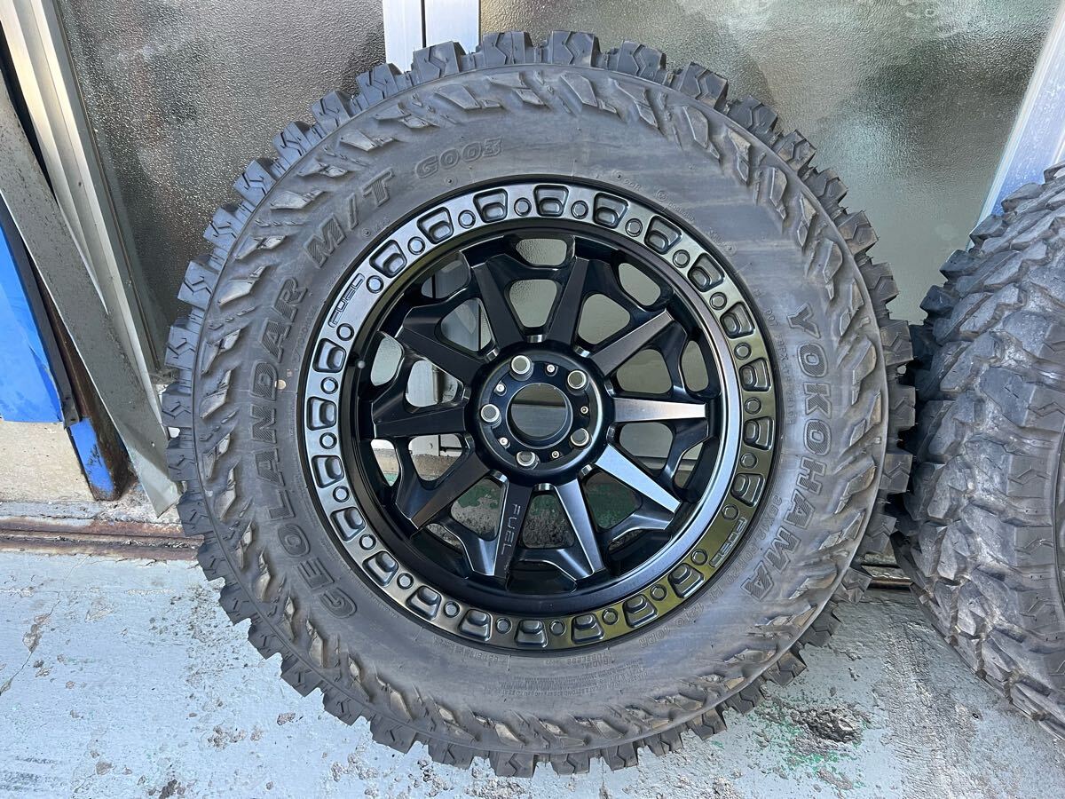 FUEL COVERT 20インチ ブラック 5本セット PCD127 5穴 9J＋1 オフロードタイヤ 35x12.50R20 ヨコハマ ジオランダー M/T JLラングラー 