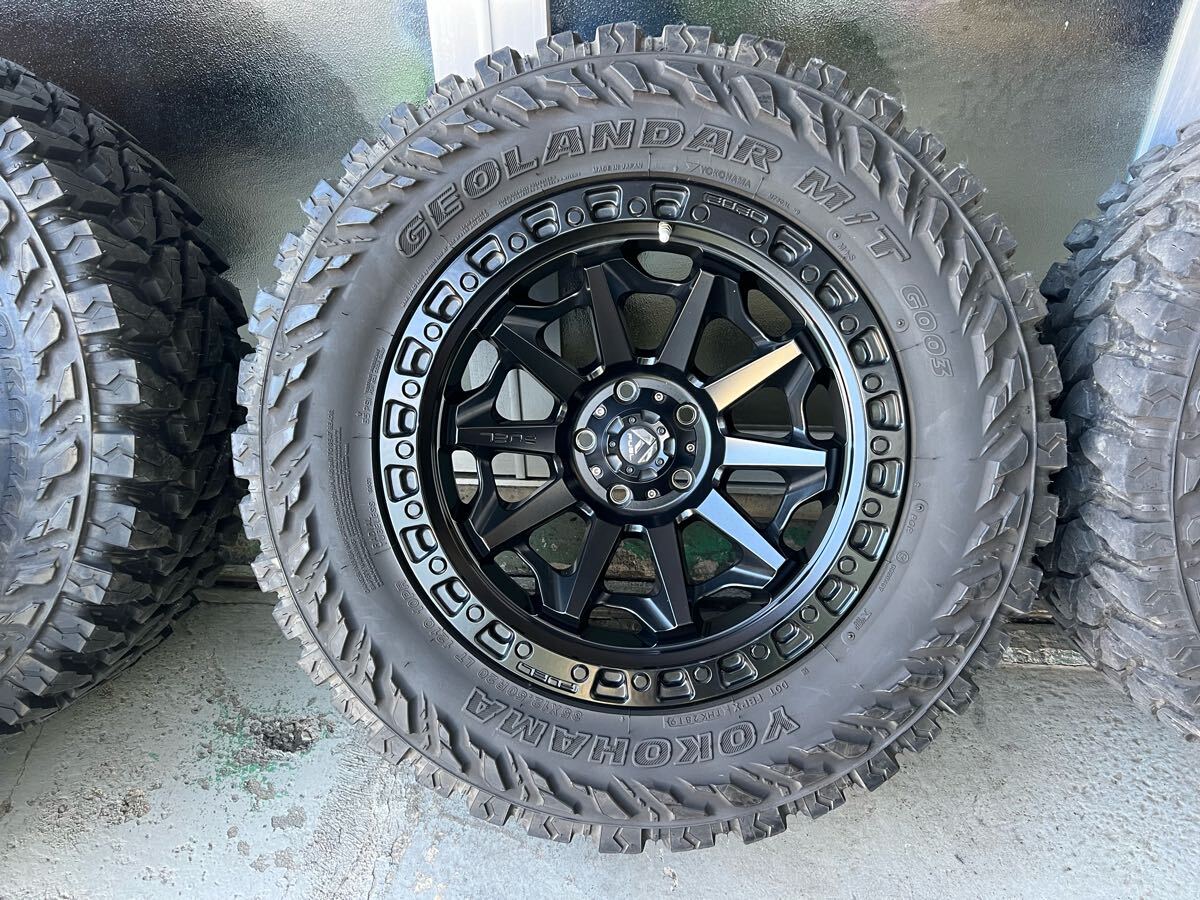 FUEL COVERT 20インチ ブラック 5本セット PCD127 5穴 9J＋1 オフロードタイヤ 35x12.50R20 ヨコハマ ジオランダー M/T JLラングラー 