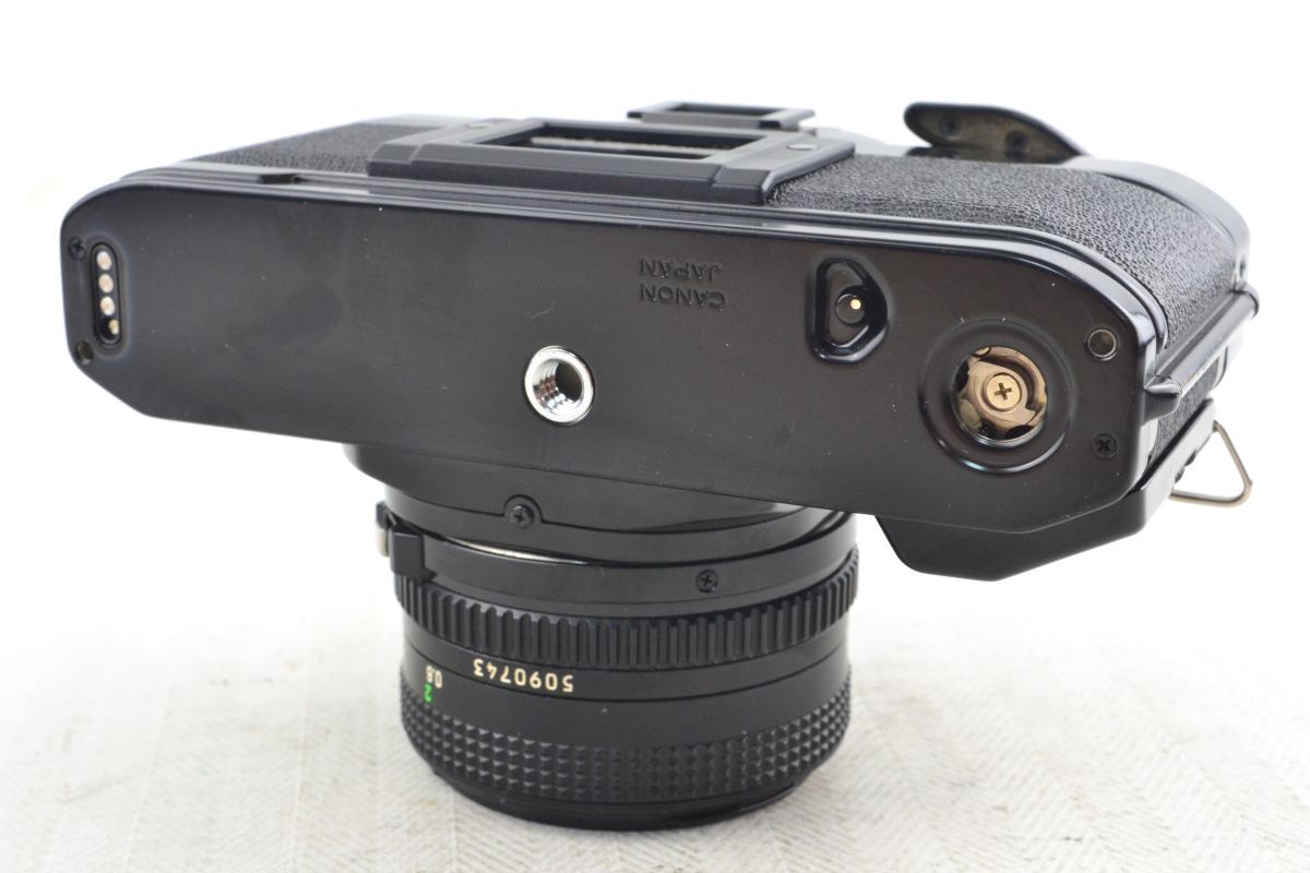 ★実用美品★CANON キヤノン AE-1 PROGRAM ボディ 鳴きあり New FD 50mm F1.8★?18179