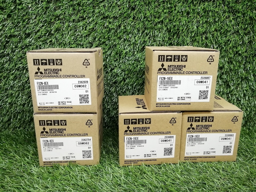 未使用 三菱電機 マイクロシーケンサ入力増設(shè)ブロック 【FX2N-16EX 3箱 FX2N-8EX 2箱】計5箱