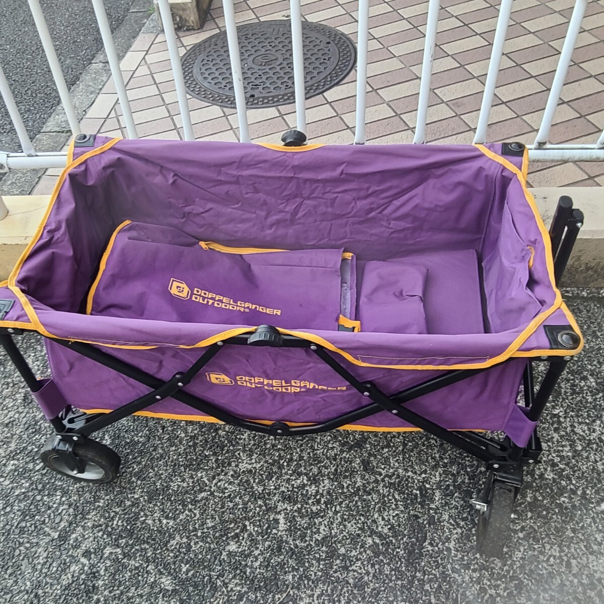 0604* Doppel Ganger складной тележка для багажа Cart текущее состояние товар 
