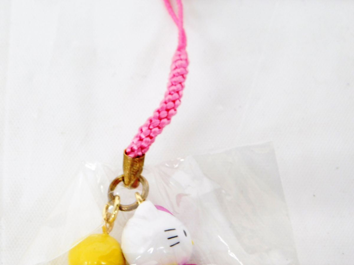M936★Tweety&Kitty 根付け コラボストラップ ハローキティ サーフィン トゥイーティー&キティーコラボ 2002 未使用品★全國一律185円