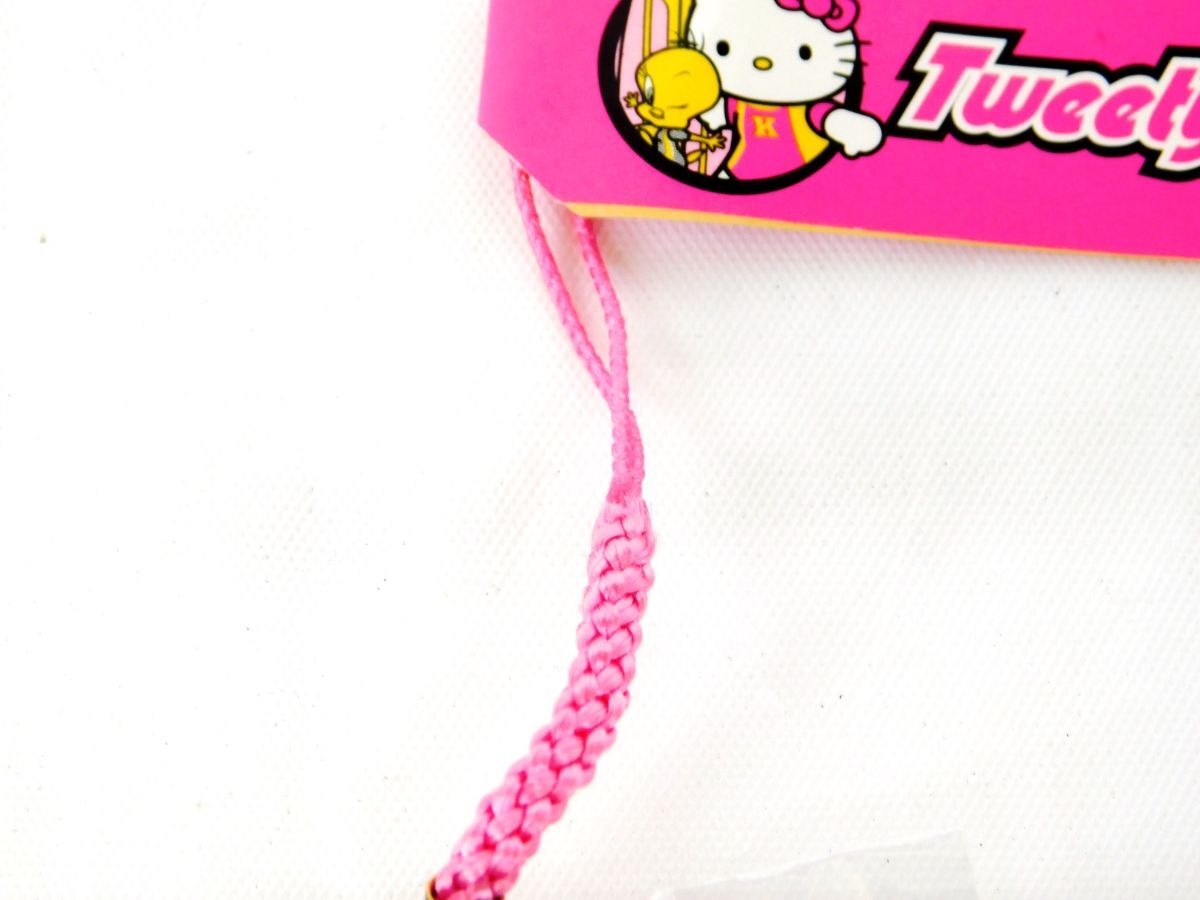 M936★Tweety&Kitty 根付け コラボストラップ ハローキティ サーフィン トゥイーティー&キティーコラボ 2002 未使用品★全國一律185円