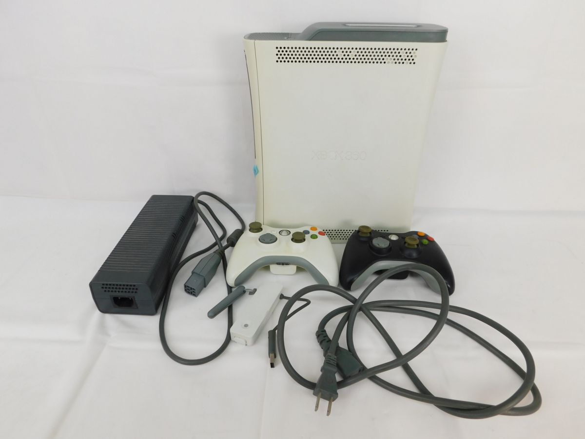K905★XBOX360 Microsoft マイクロソフト CONSOLE 本體 コントローラー2點 通電確認(rèn)済み★送料880円?