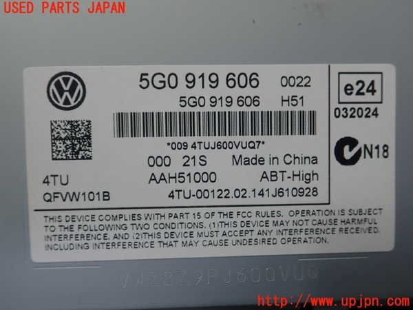 1UPJ-28776629]VW ゴルフ ヴァリアント(AUCJZ)モニター 中古