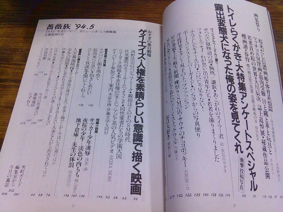 ZG67【薔薇族/1994.5】志上トイレ落書(shū)き大會(huì) 他/平成6年5月1日発行