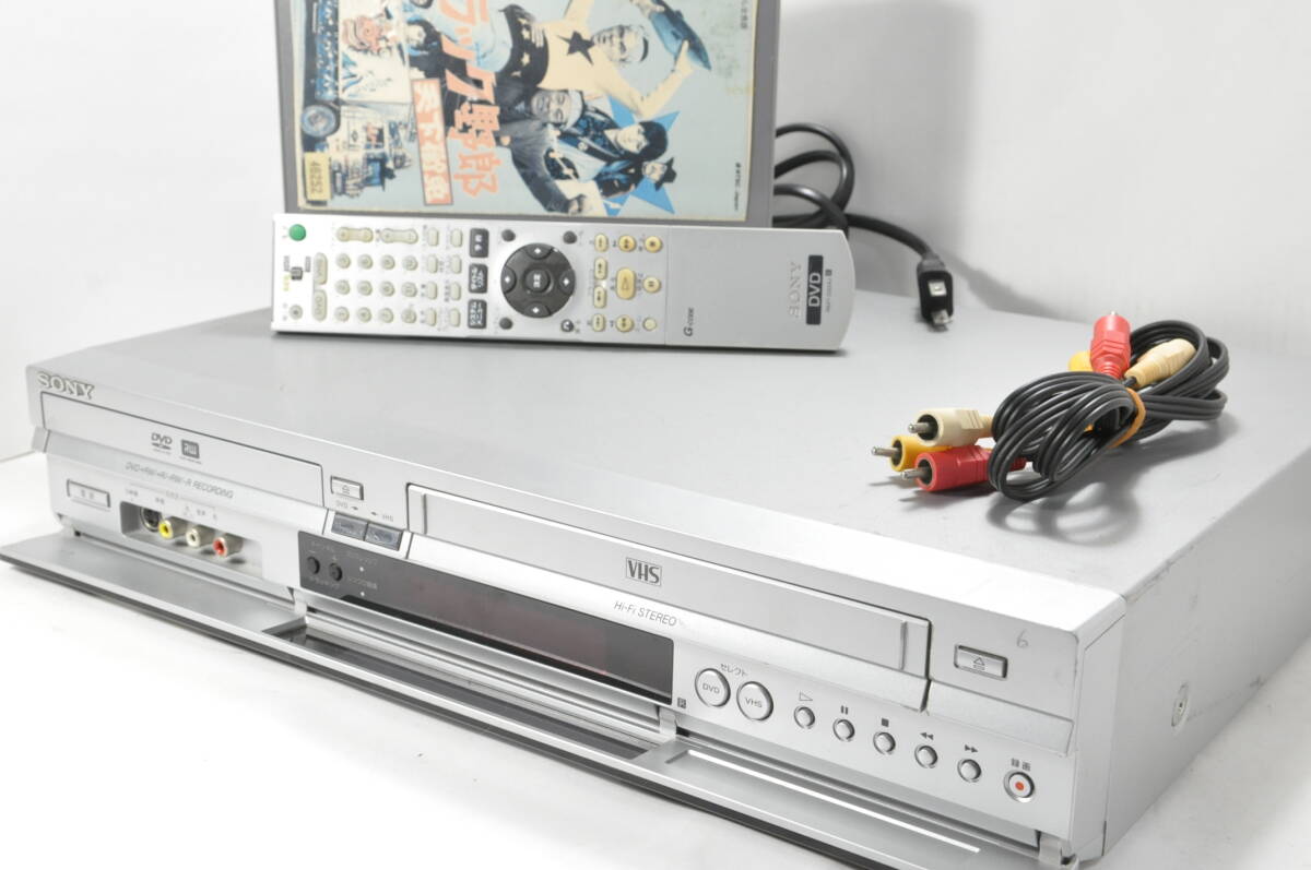★希少モデル★ソニー RDR-VX35 VHS?DVD ダビOKビデオデッキ！リモ付 ダビ動(dòng)作寫真有?