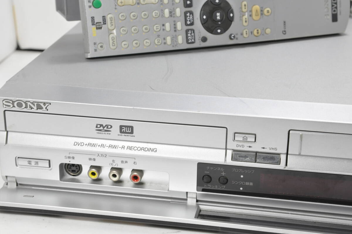 ★希少モデル★ソニー RDR-VX35 VHS?DVD ダビOKビデオデッキ！リモ付 ダビ動(dòng)作寫真有?
