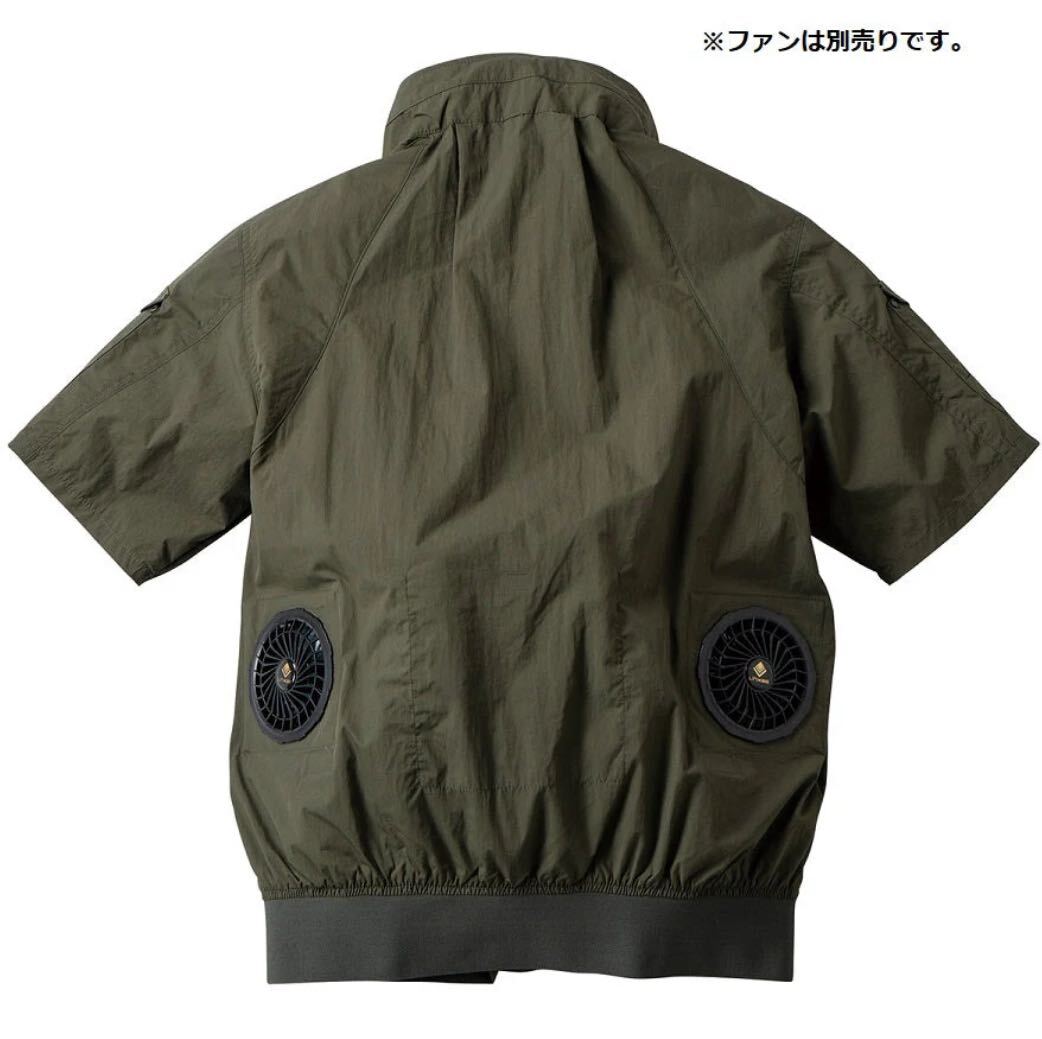 送料無料＆税込価格！アイズフロンティア 空調服 作業服 作業着 新品 限定 半袖 アーミーグリーン 選べるサイズM.L.LL