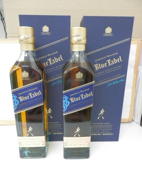 ＃70169【未開栓】JOHNNIE WALKER ジョニーウォーカー Blue Label ブルーラベル 750ml 40% ブレンデット スコッチ ウイスキー 2本セット