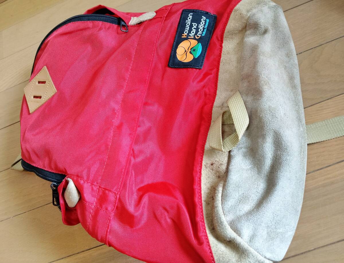 #Hawaiian Island Creations Гаваи бренд рюкзак низ кожа Day Pack Vintage 